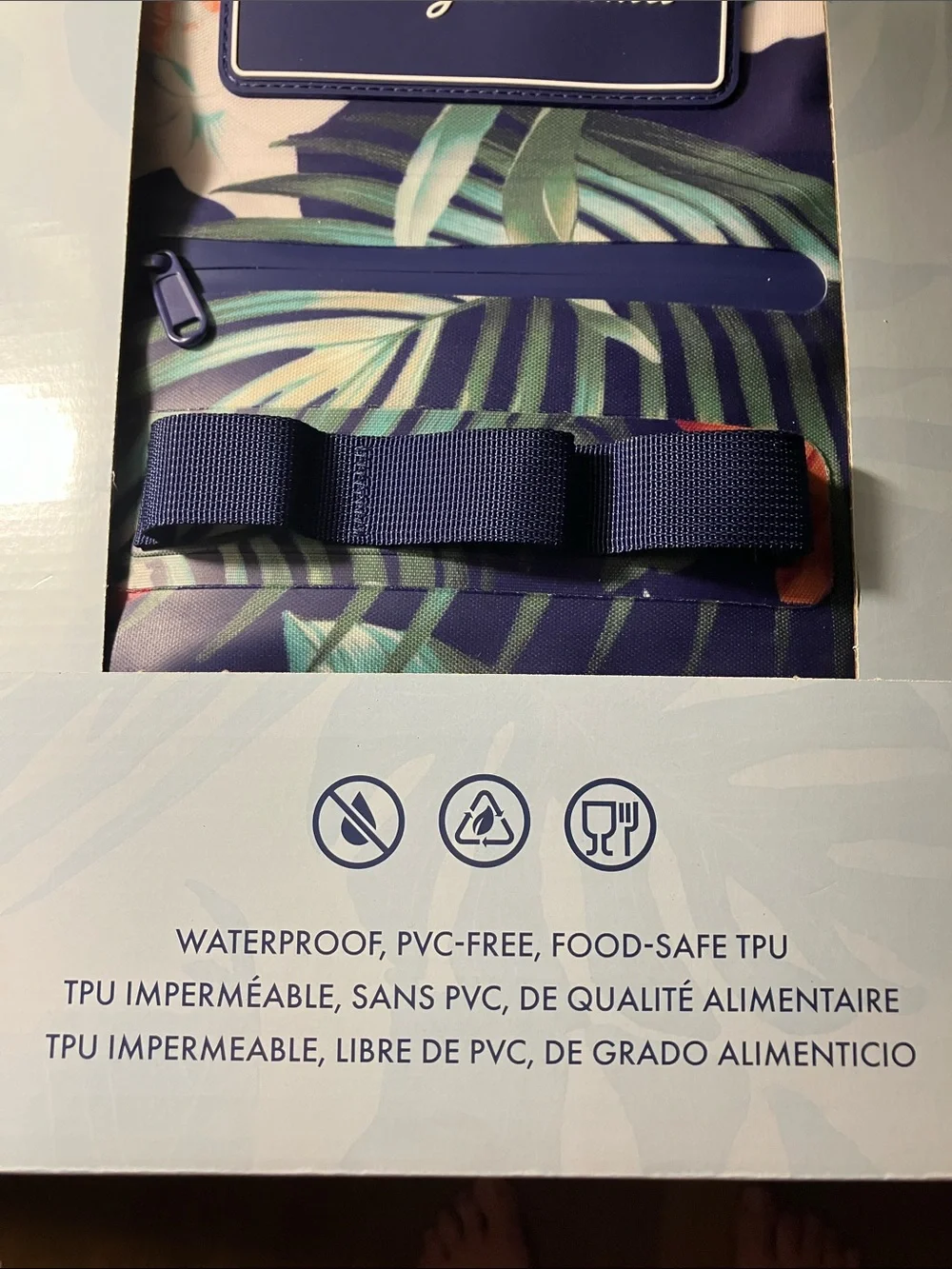 Tommy Bahama Navy Tropical Leaf Waterproof Dry Bag 5 Stars